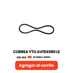 CORREA YTO AV15X680 LE MOD.ESK404